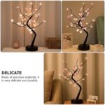 Tree Lamps for Home Decoration DIY Table Lamps String Lights Battery/USB Operated Night Lamp for Home Decor Items for Bedroom Diwali Decoration Lights (Pink Flower) - Image 7