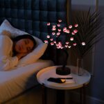 Tree Lamps for Home Decoration DIY Table Lamps String Lights Battery/USB Operated Night Lamp for Home Decor Items for Bedroom Diwali Decoration Lights (Pink Flower) - Image 10