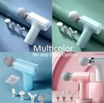 Massage Machine for Body Pain – Mini Massage Gun for Deep Tissue, Muscle & Body Pain Relief – Handheld, Battery Powered Massager for Neck, Shoulder, Back, Foot (Multicolor) for Men & Women (A2) - Image 6