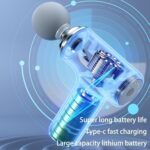 Massage Machine for Body Pain – Mini Massage Gun for Deep Tissue, Muscle & Body Pain Relief – Handheld, Battery Powered Massager for Neck, Shoulder, Back, Foot (Multicolor) for Men & Women (A2) - Image 3