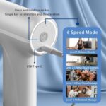 Massage Machine for Body Pain – Mini Massage Gun for Deep Tissue, Muscle & Body Pain Relief – Handheld, Battery Powered Massager for Neck, Shoulder, Back, Foot (Multicolor) for Men & Women (A2) - Image 9