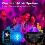 Galaxy Star Projector Night Lamp for Bedroom | Astronaut Space Projector Night Light for Kids | with Bluetooth Music Speaker & Remote - Image 2