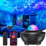 Galaxy Star Projector Night Lamp for Bedroom | Astronaut Space Projector Night Light for Kids | with Bluetooth Music Speaker & Remote