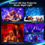 Galaxy Star Projector Night Lamp for Bedroom | Astronaut Space Projector Night Light for Kids | with Bluetooth Music Speaker & Remote - Image 4
