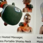 Shoulder Massager for Pain Relief | Deep Tissue Kneading Neck & Shoulder Massager with Heat | Portable Electric Body Massager for Back, Waist & Legs
